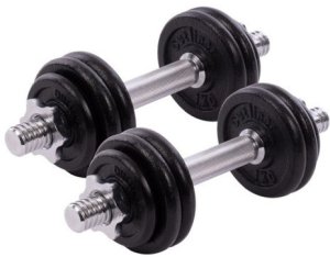 15KG CAST IRON DUMBBELL SET 2