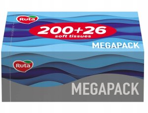 TISSUES RUTA WHITE FAMILY PACK BRICK 2SL 3