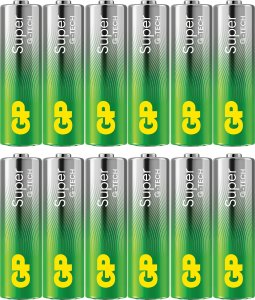 BATTERIES SUPER ALKALINE AA 1.5V 12PCE 2