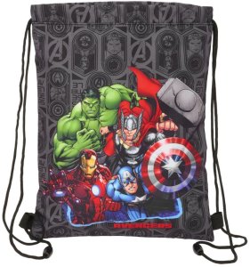 Worek na buty ze sznurkami The Avengers Vendetta Czarny 26 x 34 x 1 cm 1