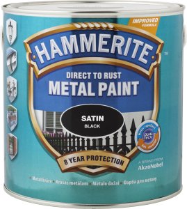 PAINT HAMMERITE SATEEN BLACK 2.5L 1