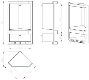 CORNER SHELF JUNIOR 8079 02 WHITE 2