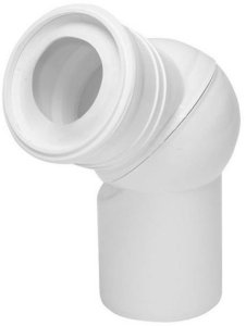 TOILET ELBOW 671 ADJUSTABLE 110MM WHITE 2