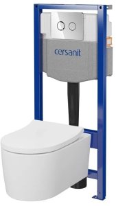 WC SET CERSANIT REEL CHROME B154 2