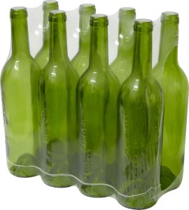 BOTTLE GLASS 0.75L SET OLIV NO CAP 8PCS 2