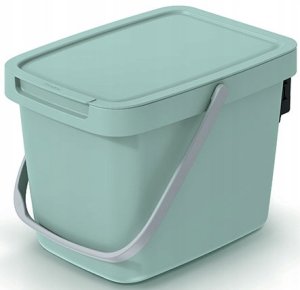 WASTE BIN SOFT GREEN 6L 1