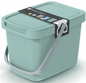 WASTE BIN SOFT GREEN 6L 2