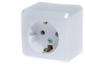 SOCKET OUTLET WITHWHITE SINGLE 1
