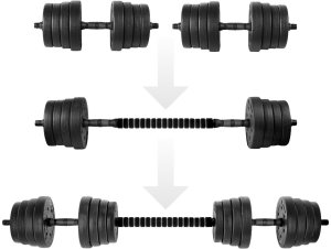 SET OF DUMBBELLS 30 KG CEMENT 1