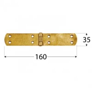 Domax HINGE 8073 160X35X2.5MM ZINC 2