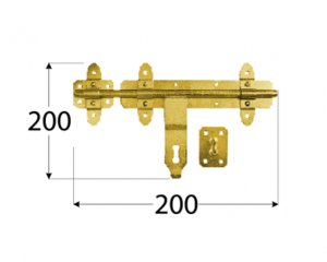 PADLOCK HASP 8651 200X200MM ZINC 2