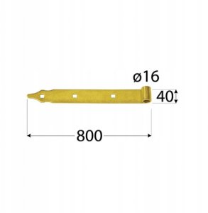 PART OF HINGE 82092 800X40/5.0 16MM BLA 3