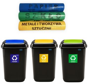 Kosz na śmieci Plafor BIN 12 L YELLOW 5