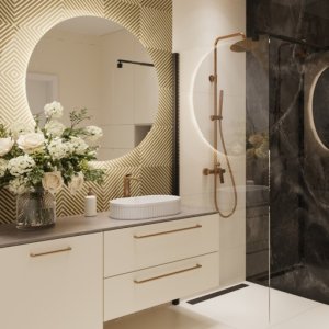 SHOWER COLUMN NERI PLUS+MIXER COPPER 2