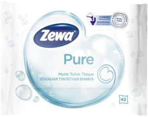 WET TOILET PAPER ZEWA PURE, 42 PCS 1