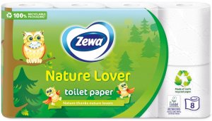 TOIL PAPER ZEWA NATURE LOVER 3LAYERS 8PC 1