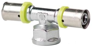 FEMALE TEE 16 X 2,00 -1/2F - 16 X 2,00 2