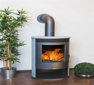 STOVE TARTU 5 BLACK+SOAPSTONE FINISH 2