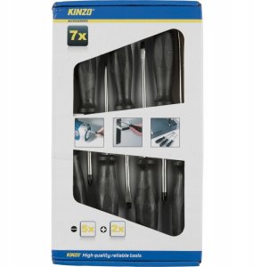 SCREWDRIVER SET KINZO 7PCS 2