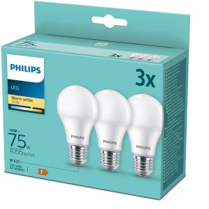 LED BULB 10W E27 A60 827 1055LM FR 3PCS 2