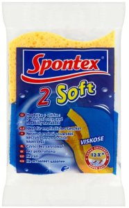 SCOURERS SOFT 11X7X2.5CM CELLULOSE 2PCE 3