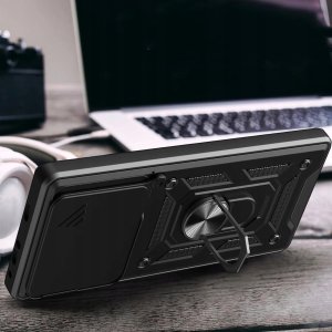 ETUI PANCERNE DO INFINIX NOTE 40 PRO 5G CZARNE ARMOR HOLDER RING CASE 4