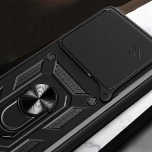 ETUI PANCERNE DO INFINIX NOTE 40 PRO 5G CZARNE ARMOR HOLDER RING CASE 5