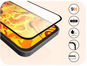 3-PAK Szkło Hartowane do Realme GT7 Pro (Pełne 5D, Curved, Zakrzywione, 9H) 10