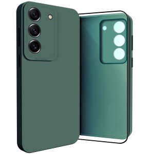 Etui do Samsung Galaxy S21 FE (Osłona Kamery, Zielone, Plecki)   Szkło 9H 1