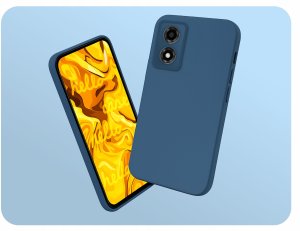 Etui Do Moto E14 / G04 / G24 / G24 Power (Granatowe, Matowe, Case)   Szkło 2