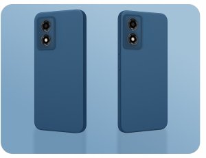 Etui Do Moto E14 / G04 / G24 / G24 Power (Granatowe, Matowe, Case)   Szkło 3