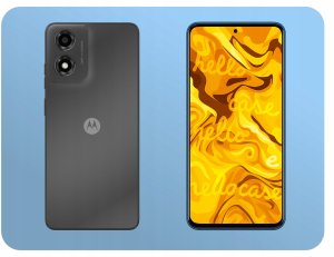 Etui Do Moto E14 / G04 / G24 / G24 Power (Granatowe, Matowe, Case)   Szkło 4