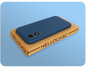 Etui Do Moto E14 / G04 / G24 / G24 Power (Granatowe, Matowe, Case)   Szkło 5