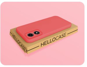 Etui Do Moto E14 / G04 / G24 / G24 Power (Czerwone, Matowe, Plecki)   Szkło 5