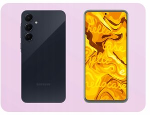 Etui Do Samsung Galaxy A35 5G (Jasnoróżowe, Matowe, Silikonowe)   Szkło 9H 4