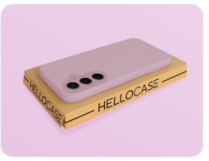 Etui Do Samsung Galaxy A35 5G (Jasnoróżowe, Matowe, Silikonowe)   Szkło 9H 5