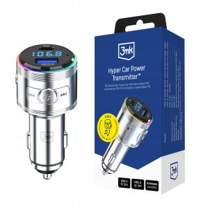 Accessories - 3mk Hyper Car Power Transmitter 48W QC PD PPS USB 1C1A Silver 1