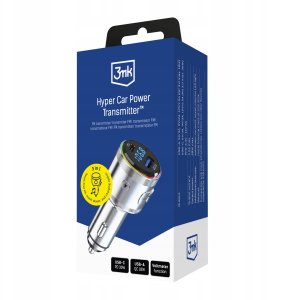 Accessories - 3mk Hyper Car Power Transmitter 48W QC PD PPS USB 1C1A Silver 7