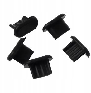 Zaślepka Zatyczka Przeciw Kurzowi USB C / Mini Jack AUX Zasłonka Zestaw x10 5