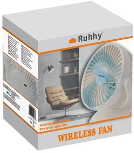 Wentylator bezprzewodowy biały Ruhhy 25566 4