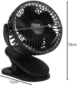 Wentylator bezprzewodowy czarny Ruhhy 25567 3