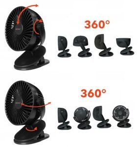 Wentylator bezprzewodowy czarny Ruhhy 25567 5