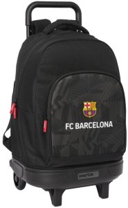 Torba szkolna z kółkami F.C. Barcelona Black Czarny 33 x 45 x 22 cm 1