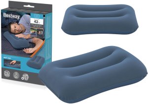 Dmuchana Poduszka Welurowa Niebieska 42 cm Bestway 67121 1