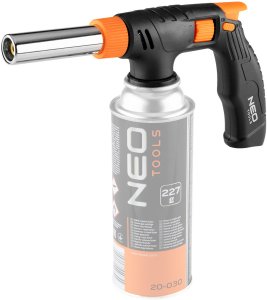 Palnik gazowy z piezo, nakręcany 360st. z regulacją płomienia 3