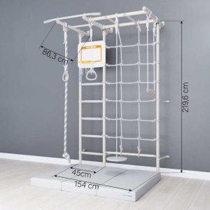 Drabinka gimnastyczna Next-5 Max 220 cm z talerz-huśtawką i materacem CE 4