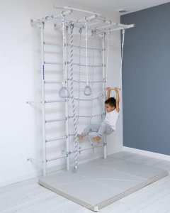 Drabinka gimnastyczna Next-5 Max 220 cm z talerz-huśtawką i materacem CE 9