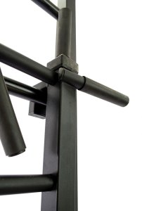 Drabinka gimnastyczna Profi szary + drążek i poręcze do dipów 2w1 | 250 kg 14