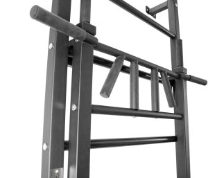 Drabinka gimnastyczna Profi szary + drążek i poręcze do dipów 2w1 | 250 kg 16