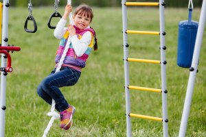 Plac zabaw Fitness | Lina + Kosz + Worek Bokserski + leżak huśtawka | 100 kg 10